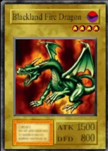 Carta Blackland Fire Dragon de Yu-Gi-Oh! Forbidden Memories