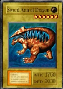 Carta Sword Arm of Dragon de Yu-Gi-Oh! Forbidden Memories