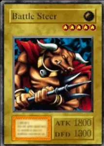 Carta Battle Steer de Yu-Gi-Oh! Forbidden Memories