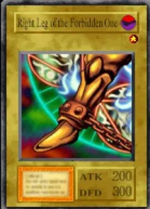 Carta Right Leg of the Forbidden One de Yu-Gi-Oh! Forbidden Memories