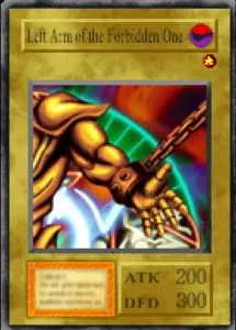 Carta Left Arm of the Forbidden One de Yu-Gi-Oh! Forbidden Memories