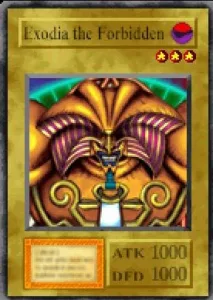 Carta Exodia the Forbidden One de Yu-Gi-Oh! Forbidden Memories