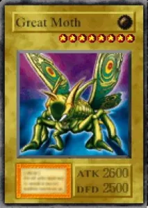 Carta Great Moth de Yu-Gi-Oh! Forbidden Memories