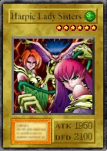 Carta Harpie Lady Sisters de Yu-Gi-Oh! Forbidden Memories
