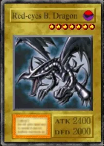 Carta Red-Eyes B. Dragon de Yu-Gi-Oh! Forbidden Memories