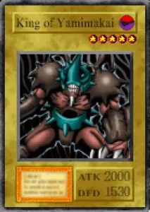 Carta King of Yamimakai de Yu-Gi-Oh! Forbidden Memories