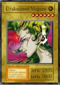 Carta Gyakutenno Megami de Yu-Gi-Oh! Forbidden Memories