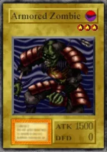 Carta Armored Zombie de Yu-Gi-Oh! Forbidden Memories