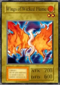 Carta Wings of Wicked Flame de Yu-Gi-Oh! Forbidden Memories