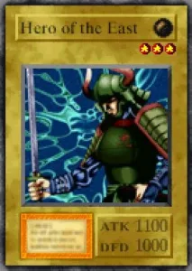 Carta Hero of the East de Yu-Gi-Oh! Forbidden Memories