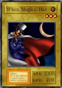 Carta White Magical Hat de Yu-Gi-Oh! Forbidden Memories