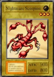 Carta Nightmare Scorpion de Yu-Gi-Oh! Forbidden Memories