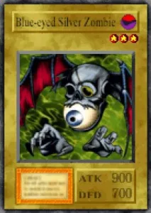 Carta Blue-eyed Silver Zombie de Yu-Gi-Oh! Forbidden Memories