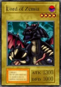 Carta Lord of Zemia de Yu-Gi-Oh! Forbidden Memories