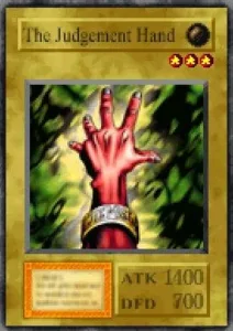 Carta The Judgement Hand de Yu-Gi-Oh! Forbidden Memories