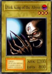 Carta Dark King of the Abyss de Yu-Gi-Oh! Forbidden Memories