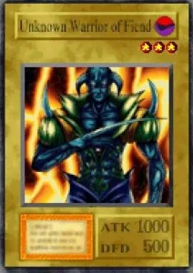 Carta Unknown Warrior of Fiend de Yu-Gi-Oh! Forbidden Memories