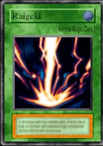Carta Raigeki de Yu-Gi-Oh! Forbidden Memories