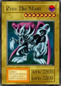Carta Zera The Mant de Yu-Gi-Oh! Forbidden Memories
