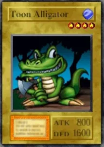 Carta Toon Alligator de Yu-Gi-Oh! Forbidden Memories