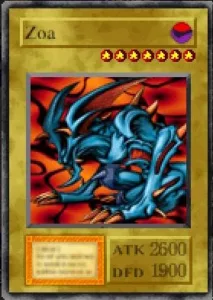 Carta Zoa de Yu-Gi-Oh! Forbidden Memories