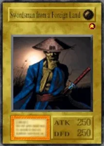 Carta Swordsman from a Foreign Land de Yu-Gi-Oh! Forbidden Memories