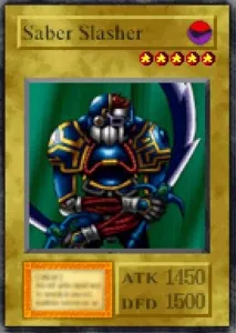 Carta Saber Slasher de Yu-Gi-Oh! Forbidden Memories