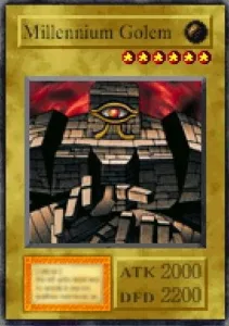 Carta Millennium Golem de Yu-Gi-Oh! Forbidden Memories