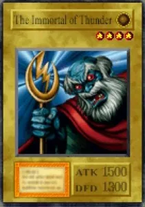 Carta The Immortal of Thunder de Yu-Gi-Oh! Forbidden Memories