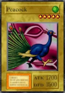 Carta Peacock de Yu-Gi-Oh! Forbidden Memories
