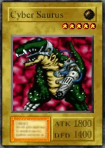 Carta Cyber Saurus de Yu-Gi-Oh! Forbidden Memories