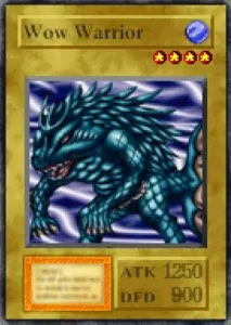 Carta Wow Warrior de Yu-Gi-Oh! Forbidden Memories