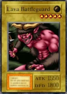 Carta Lava Battleguard de Yu-Gi-Oh! Forbidden Memories