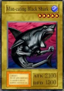Carta Man-eating Black Shark de Yu-Gi-Oh! Forbidden Memories