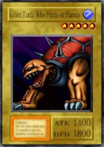 Carta Giant Turtle Who Feeds on Flames de Yu-Gi-Oh! Forbidden Memories