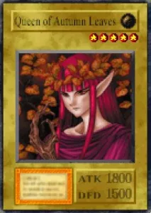 Carta Queen of Autumn Leaves de Yu-Gi-Oh! Forbidden Memories