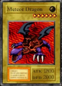 Carta Meteor Dragon de Yu-Gi-Oh! Forbidden Memories