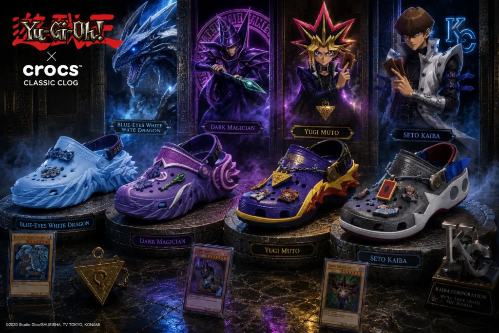 Crocs e Yu Gi Oh a Parceria perfeita